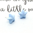 Korean cute resin fruit color star earrings threedimensional fivepointed star earringspicture17