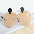 retro color hollow leaf geometric heartshaped fanshaped carved earringspicture23