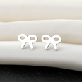 stainless steel earrings fashion retro smiley bow multipattern geometric earringspicture22