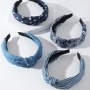 European and American new widebrimmed fabric hair accessories knotted headbandpicture9