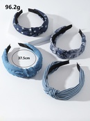 European and American new widebrimmed fabric hair accessories knotted headbandpicture10