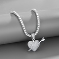 heart rhinestone crossborder fashion hiphop bracelet necklace European and American fashion jewelrypicture13