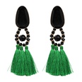 color retro ethnic tassel exaggerated large diamond earringspicture13