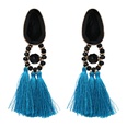 color retro ethnic tassel exaggerated large diamond earringspicture14