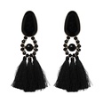 color retro ethnic tassel exaggerated large diamond earringspicture15