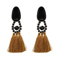 color retro ethnic tassel exaggerated large diamond earringspicture17