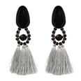 color retro ethnic tassel exaggerated large diamond earringspicture18