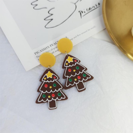 Weihnachtsserie Schneeflocke-Geist-Herz-Haus-Weihnachtsbaum-Acryl-Ohrringe's discount tags