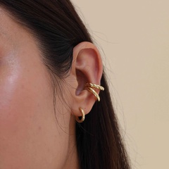 new ear bone clip set copper U-shaped earrings set