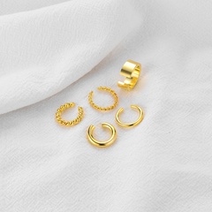 new copper earrings geometric twist C-shaped ear bone clip