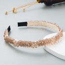 fashion shiny crystal beaded thin side hair bandpicture12