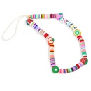 letters LOVE mobile phone lanyard color soft clay fruit mobile phone chainpicture7