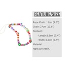 letters LOVE mobile phone lanyard color soft clay fruit mobile phone chainpicture9