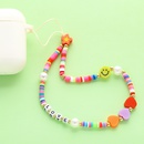 creative smiley pearl letters soft ceramic mobile phone chainpicture11