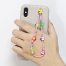 fashion color soft ceramic mobile phone lanyard fruit beaded wristband mobile phone chainpicture7