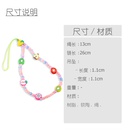 fashion color soft ceramic mobile phone lanyard fruit beaded wristband mobile phone chainpicture9