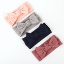 childrens headwear wholesale infant solid color checkered knotted bow elastic headbandpicture10