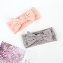 childrens headwear wholesale infant solid color checkered knotted bow elastic headbandpicture11