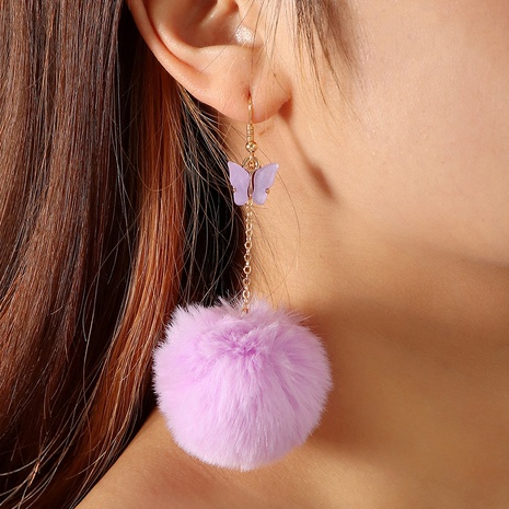 butterfly pendants mink plush earrings wholesale's discount tags