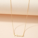 Fashion geometric letters Mama alloy necklace wholesalepicture6