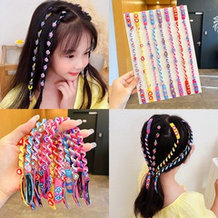 Children's little flower braided hair curly hair hair rope girl's hair accessories