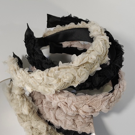 retro lace flower headband hair accessories  NHAR524433's discount tags