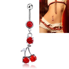 human body piercing cherry belly button nail belly button ring wholesale