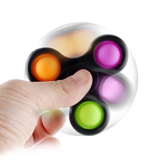 Finger Bubble Music Decompression Keychain Fingertip Spinner Bubble Music Vent Press Toy