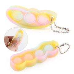 Decompression finger bubble music keychain press to vent fingers squeeze squeeze toys