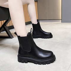 2021 spring and autumn single boots Martin boots women's thick-soled short boots