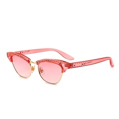 Gafas de sol de ojo de gato con diamantes tachonados de moda Gafas de sol de tendencia al por mayor