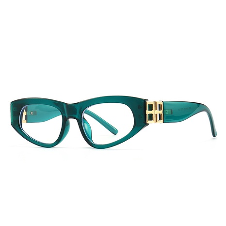 retro computer mirror trend glasses European and American anti-blue light metal inlaid flat mirror's discount tags
