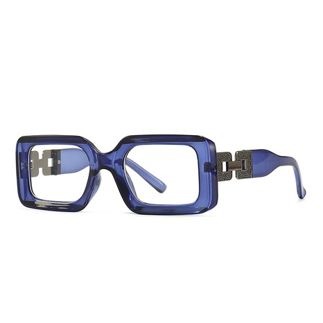 miroir d'ordinateur rétro tendance lunettes à monture carrée miroir plat carré anti-bleu européen et américain's discount tags