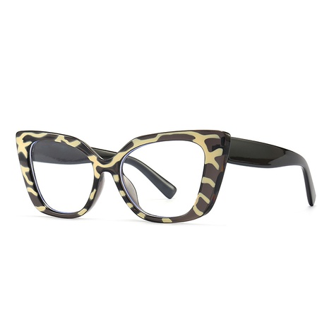 retro computer mirror trend solid color glasses anti-blue light cat eye flat mirror's discount tags