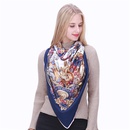 new 130cm womens silk scarf carousel print twill imitation silk large square scarf shawl scarfpicture11