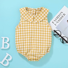 summer baby girl sleeveless one-piece casual cute baby triangle romper