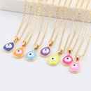 Retro Fashion Water Drop Necklace Personality Simple Drop Oil Eye Copper Jewelrypicture6
