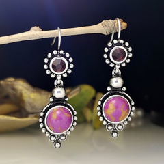 New European and American fashion retro turquoise creative personality earrings