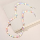 Macaron Color Cross Acrylic Fashion Cartoon Glasses Mask Chain Extension Chainpicture11
