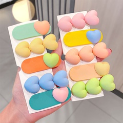 Children's hairpins simple hairpin candy color heart-shape hairpin