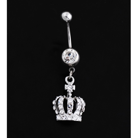 piercing jewelry crown belly button ring belly button buckle wholesale  NHLLU532368's discount tags