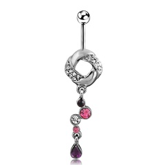 Piercing Jewelry Geometric Water Drop Pendant Belly Button Ring