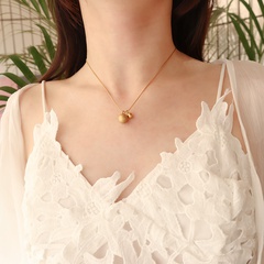 Frosted Ball Snake Bone Chain Clavicle Hypoallergenic Necklace