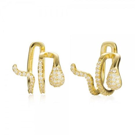 übertriebener schlangenförmiger Ohrclip Diamanten speziell geformter Ohrring's discount tags