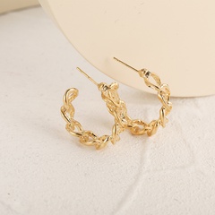 hollow earrings exaggerated circle c-shaped earrings accessories