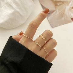 personality ring creative simple index finger joint ring tail ring five-piece set