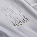 diamonds English letter pendant S925 silver clavicle chain necklacepicture7