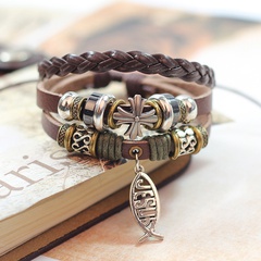 Jesus bracelet alloy fish accessories cross beaded bracelet