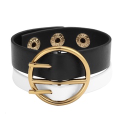 Fashion geometric ring black and white buckle bracelet personality bracelet wholesale