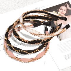 new style pearl-studded hairband pearl winding headband hair accessories
